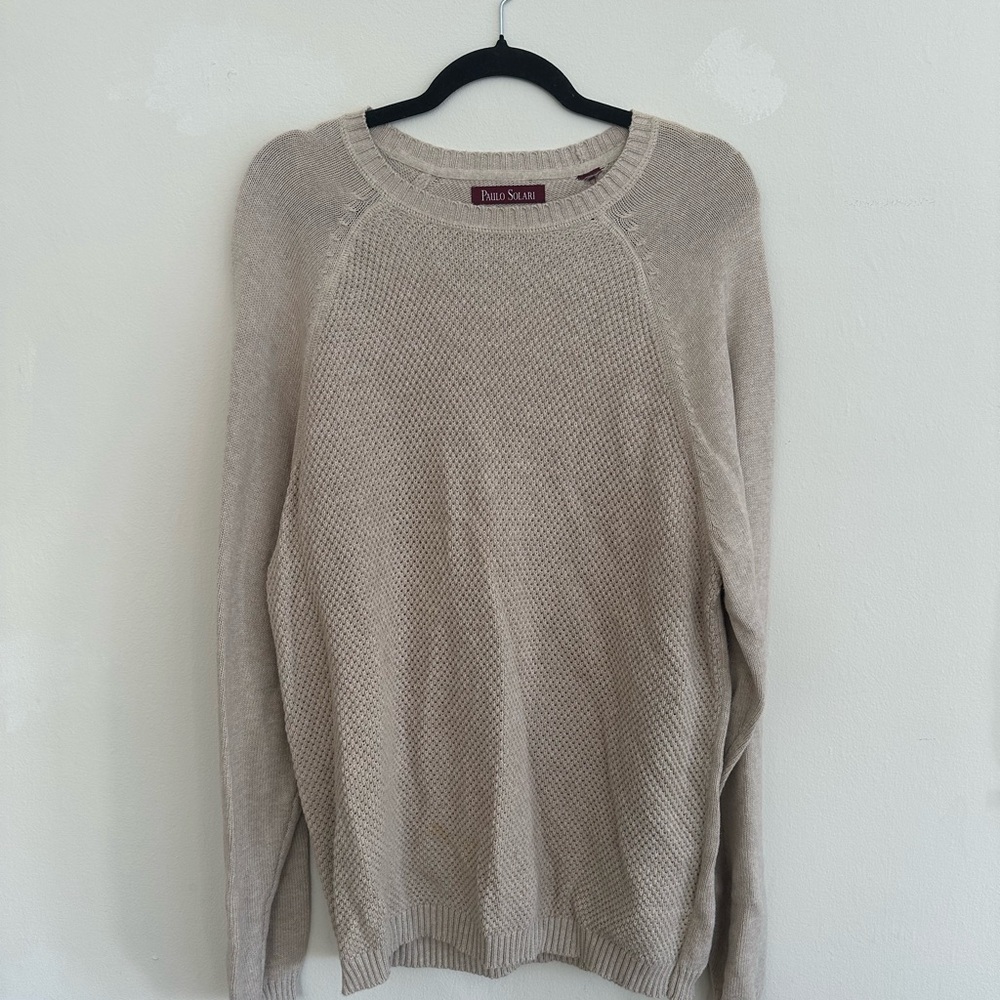 Vintage Men's Beige Sweater